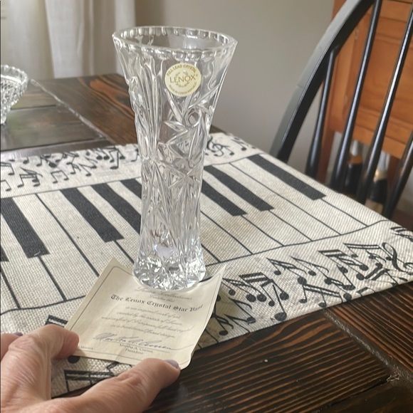 Lenox Other - Lenox Fine Lead Chrystal Mini Vase Classic Accent with Certificate